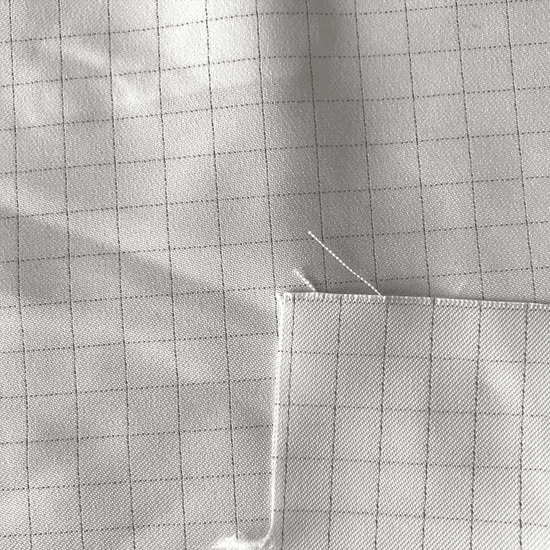 RZ-1369 Antistatic Gabardine Fabric 1.0CM Grid